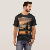 Zonsondergang Serenity: Een verhaal van rust T-shirt (Voorkant volledig)
