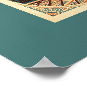 Zonsondergang Sevilla Flamenco Poster (Hoek)
