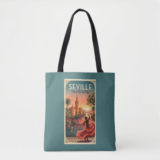 Zonsondergang Sevilla Flamenco Tote Bag (Voorkant)