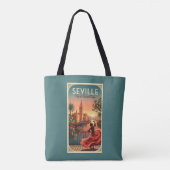 Zonsondergang Sevilla Flamenco Tote Bag (Achterkant)