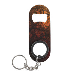 Zonsondergang Silhouet Boom Kunst Creditkaart Flessenopener