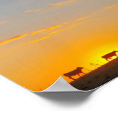 Zonsondergang Silhouette Poster (Hoek)