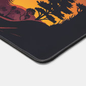 Zonsondergang-Silhouetten-Bomen-Bergen-Natuur bure Bureaumat (Hoek)