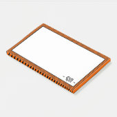 Zonsondergang Sinaasappel zwart gestreepte rand | Post-it® Notes (Schuin)