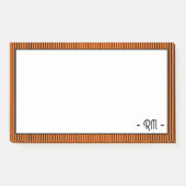 Zonsondergang Sinaasappel zwart gestreepte rand | Post-it® Notes (Voorkant)