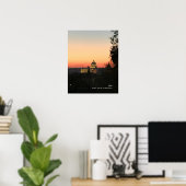 Zonsondergang - Sint-Pietersbasiliek Poster (Thuiskantoor)