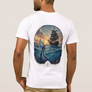 Zonsondergang Sirene & Schaduw T-shirt