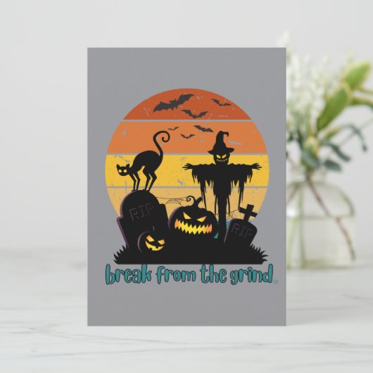 Zonsondergang Spooky BFTG Kaart (Staand voorkant)