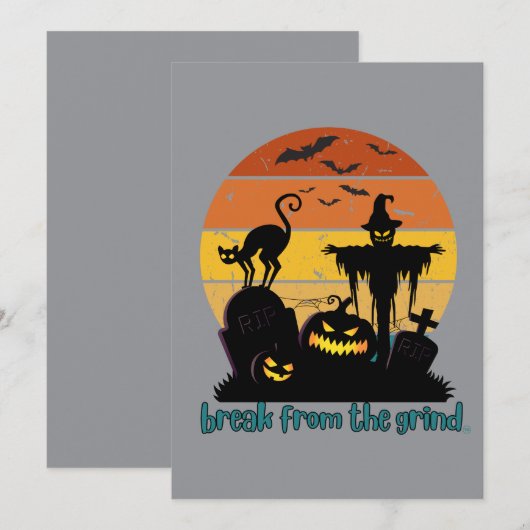 Zonsondergang Spooky BFTG Kaart (Voorkant / Achterkant)