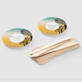 Zonsondergang Stary Lights Tropisch Strand Bruilof Handwaaier (Niet-gemonteerd)