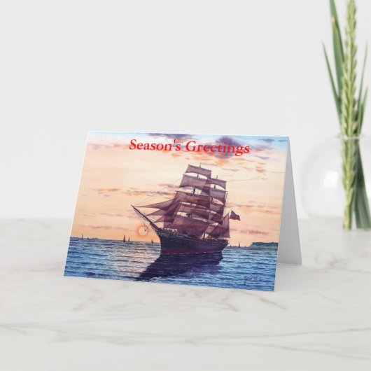 zonsondergang ster van India Feestdagen Kaart (Voorkant)