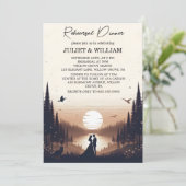 Zonsondergang Sterren Maan Wolk Twilight repetitie Kaart (Staand voorkant)