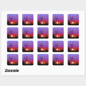 Zonsondergang Sticker - Schilderen (Vel)
