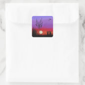 Zonsondergang Sticker - Schilderen (Tas)