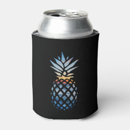 Zonsondergang Strand Ananas met Oceaan Noveltie Zw Blikjeskoeler