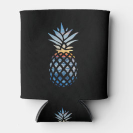 Zonsondergang Strand Ananas met Oceaan Noveltie Zw Blikjeskoeler