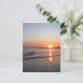 Zonsondergang * Strand Briefkaart (Staand voorkant)