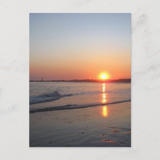 Zonsondergang * Strand Briefkaart (Voorkant)