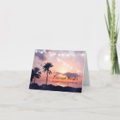 Zonsondergang Strand Bruiloft Bedankt (Voorkant)