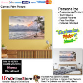 Zonsondergang Strand Canvasprint Afbeelding 9 Canvas Afdruk