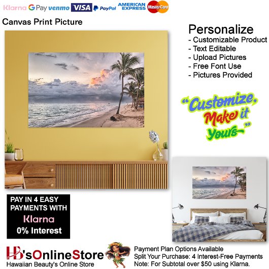 Zonsondergang Strand Canvasprint Afbeelding 9 Canvas Afdruk