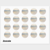 Zonsondergang Strand Huwelijk | Bedankt Sticker (Vel)