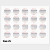 Zonsondergang Strand Huwelijk | Dank U Sticker (Vel)