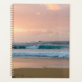 Zonsondergang strand met oceaan planner (Voorkant)