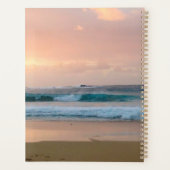 Zonsondergang strand met oceaan planner (Achterkant)