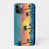 Zonsondergang Strand Palmboom Case-Mate iPhone Case (Achterkant)