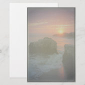 Zonsondergang Strand Persoonlijk Briefpapier (Voorkant / Achterkant)