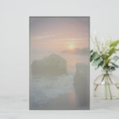 Zonsondergang Strand Persoonlijk Briefpapier (Staand voorkant)