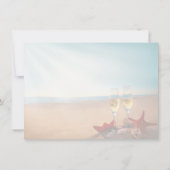 Zonsondergang Strand Romantische Save the Date Kaa (Achterkant)