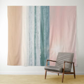 Zonsondergang Strand Roze Oceaan Muurschildering | Wandkleed (In Situ (horizontaal))