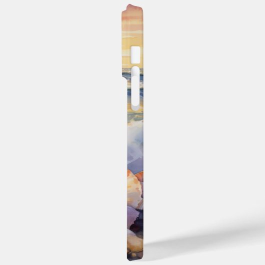 ZONSONDERGANG STRAND SCENE MET KLEURRIJKE SCHELPEN Case-Mate iPhone CASE (Achterkant / Links)