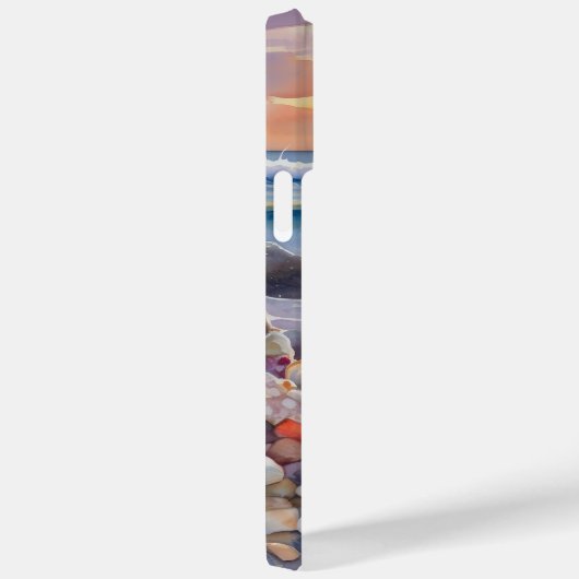 ZONSONDERGANG STRAND SCENE MET KLEURRIJKE SCHELPEN Case-Mate iPhone CASE (Achterkant / Rechts)