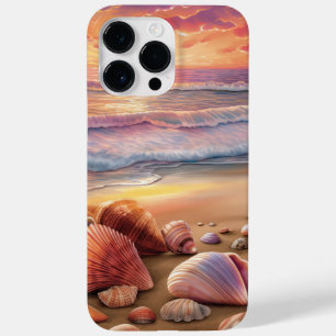 ZONSONDERGANG STRAND SCENE MET KLEURRIJKE SCHELPEN Case-Mate iPhone 14 PRO MAX HOESJE