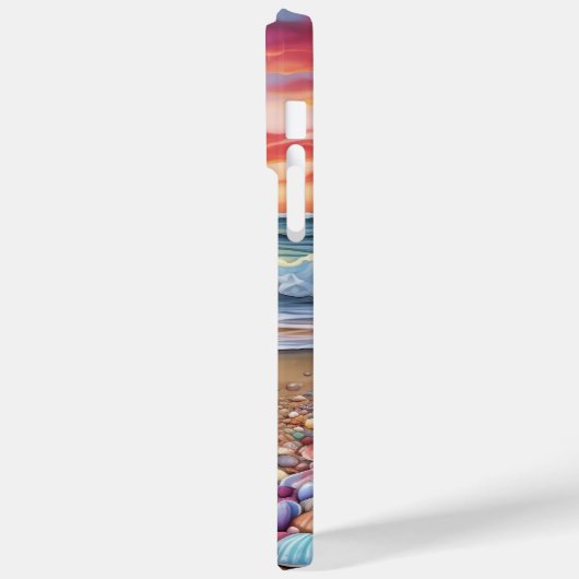 ZONSONDERGANG STRAND SCENE MET KLEURRIJKE SCHELPEN Case-Mate iPhone CASE (Achterkant / Links)