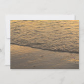 Zonsondergang Strand Schelp Slinger Licht Bewaar Save The Date (Achterkant)