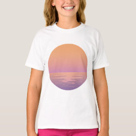 Zonsondergang Strand Vibe – Minimalistische Zomer T-shirt