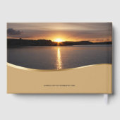 Zonsondergang Strandfront Herdenkingsdienst Gastenboek (Achterkant)