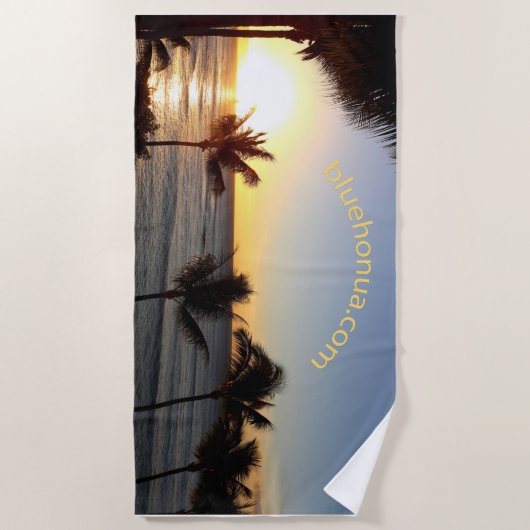 Zonsondergang strandlaken (Voorkant)