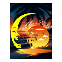 Zonsondergang Strip Feestje