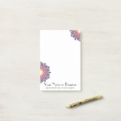 Zonsondergang Sunburst Post-it® Notes (Op bureau)