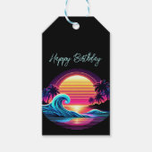 Zonsondergang Surf gloed Cadeaulabel (Voorkant)