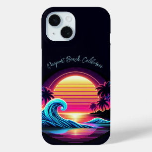 Zonsondergang Surf gloed iPhone 15 Case
