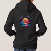 Zonsondergang Surf gloed Hoodie (Achterkant)