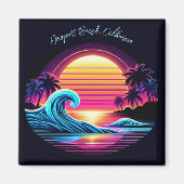 Zonsondergang Surf gloed Magneet (Voorkant)