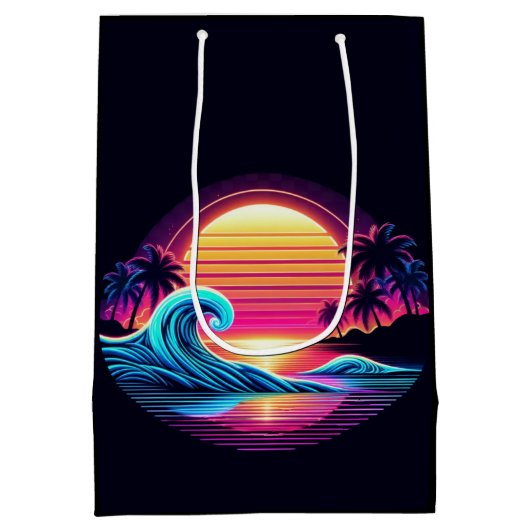 Zonsondergang Surf gloed Medium Cadeauzakje (Achterkant)
