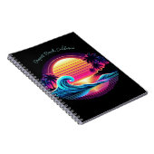 Zonsondergang Surf gloed Notitieboek (Rechterzijde)